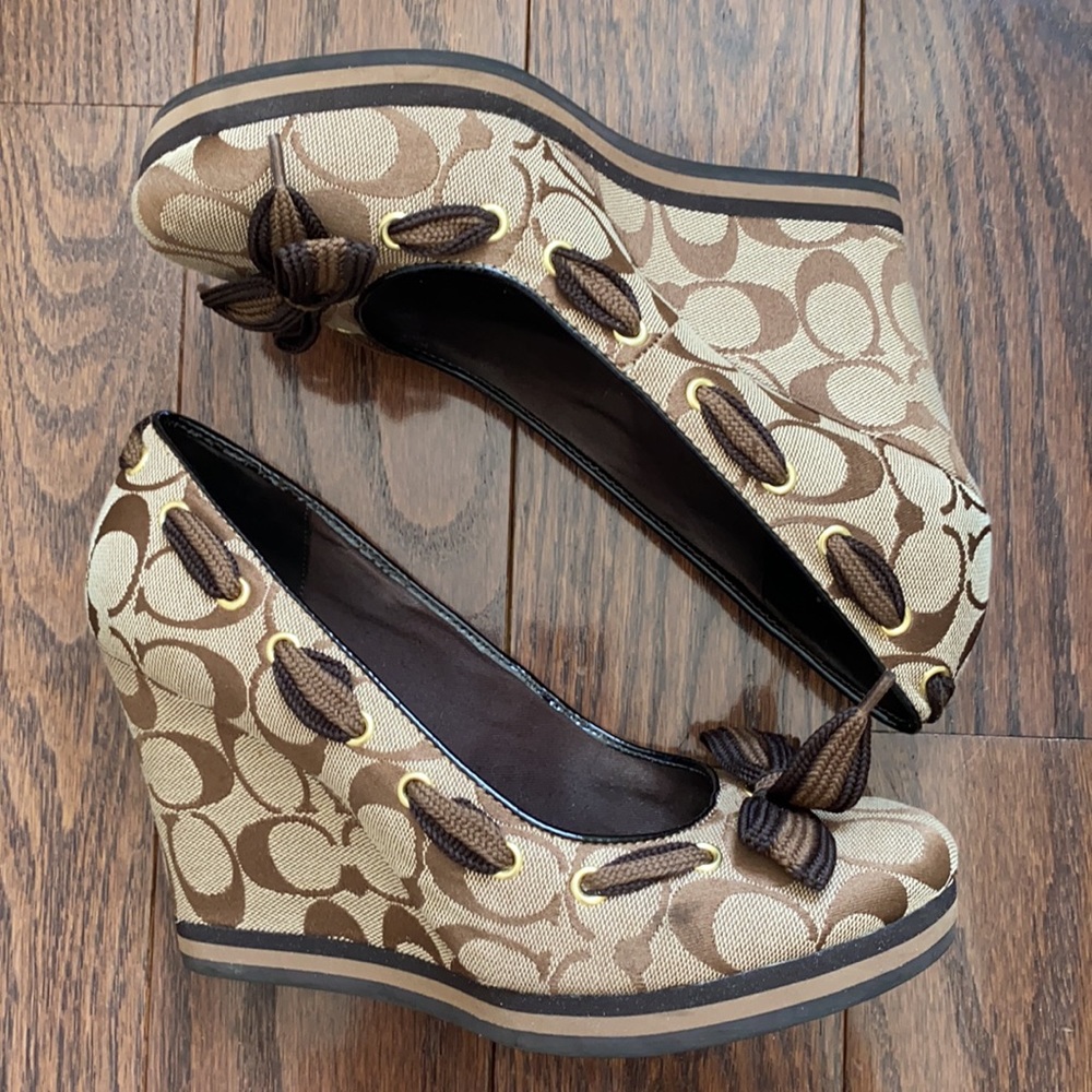 Coach Closed Toe Wedge 4” Heels